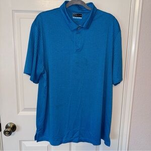 NWOT Men’s PGA tour  Polo Shirt XL Blue Golf Golfer Casual Mens